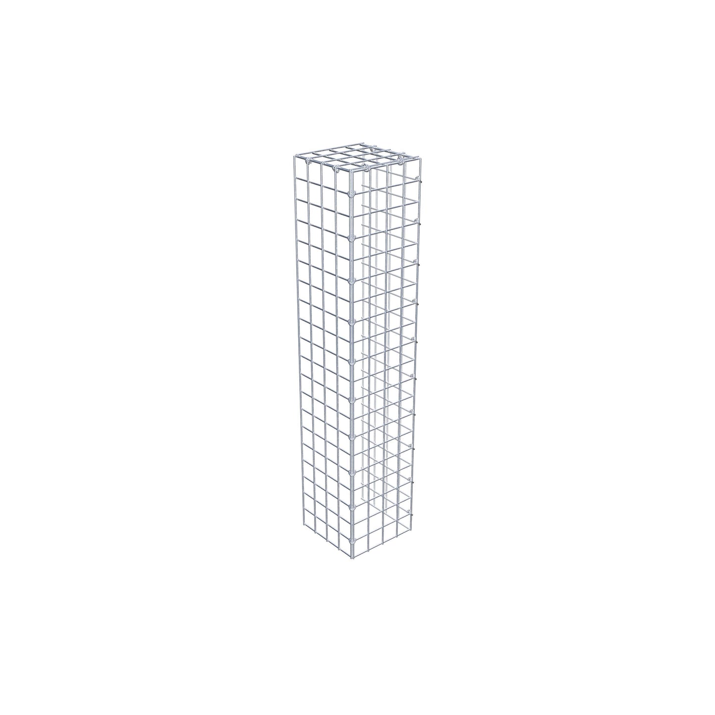 Gabião Tipo 4 100 cm x 20 cm x 20 cm (C x A x P), malhagem 5 cm x 5 cm, anel C
