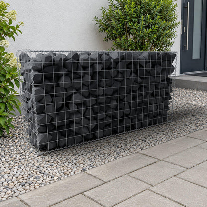 Gabbione 200 cm x 100 cm x 50 cm (L x H x P), maglia 10 cm x 10 cm, spirale