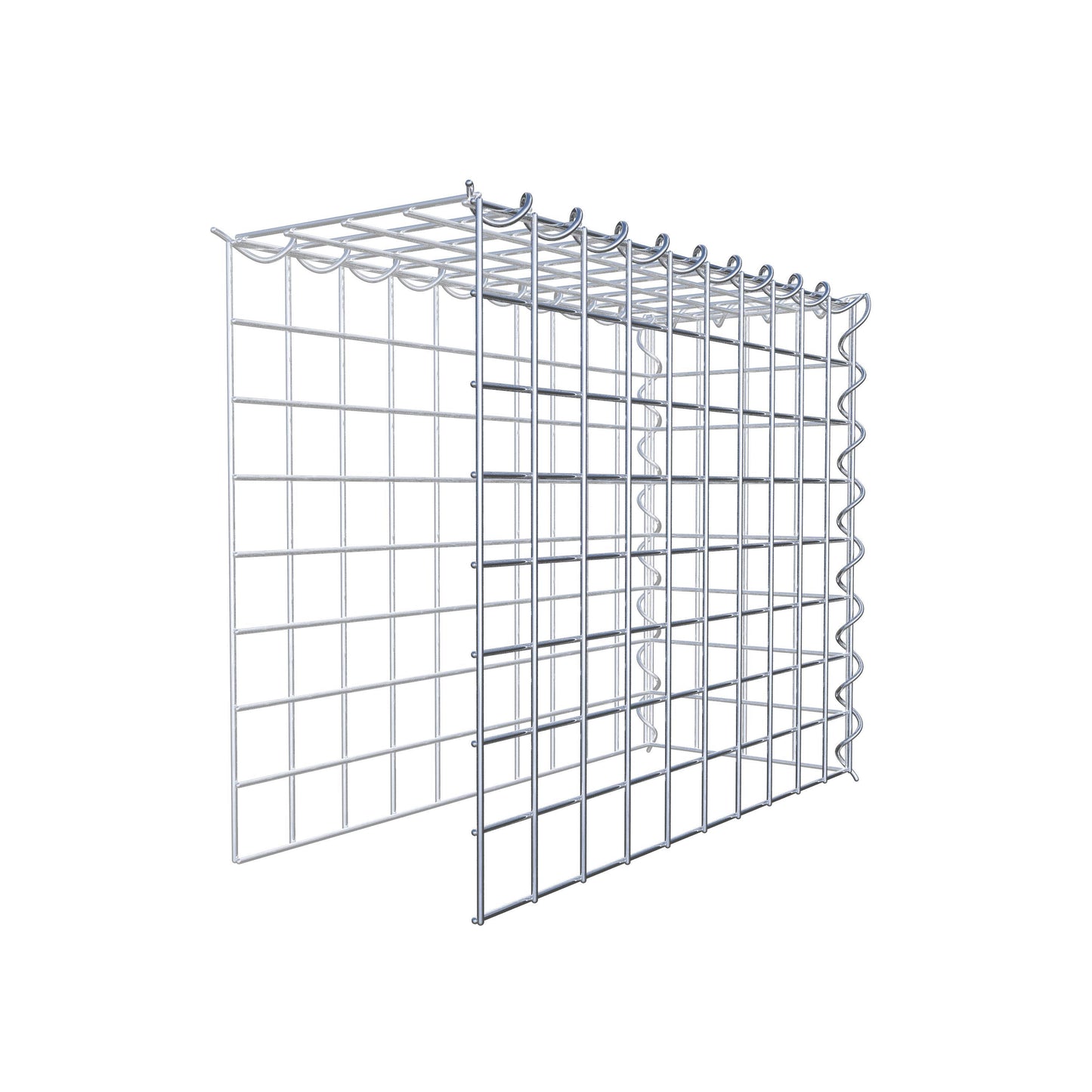 Gabion rapporté type 4 50 cm x 40 cm x 20 cm (L x H x P), mailles 5 cm x 5 cm, spirale