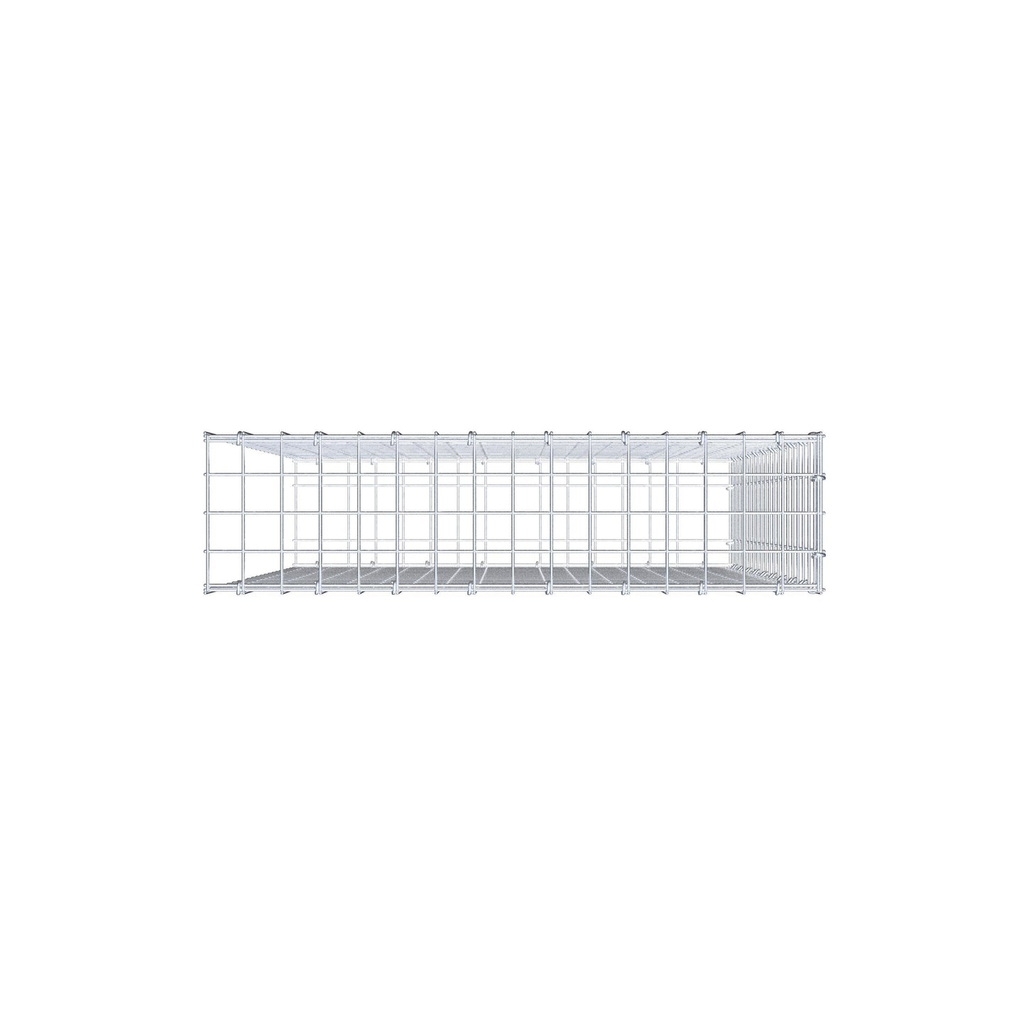 Fourche rapportée type 2 100 cm x 80 cm x 20 cm (L x H x P), mailles 5 cm x 5 cm, anneau C