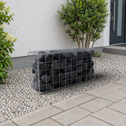 Gabion 100 cm x 50 cm x 30 cm (L x H x P), mailles 10 cm x 10 cm, spirale