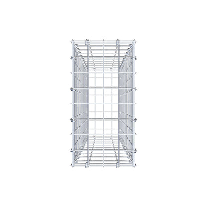 Gabbione 100 cm x 20 cm x 40 cm (L x H x P), maglia 5 cm x 10 cm, anello a C