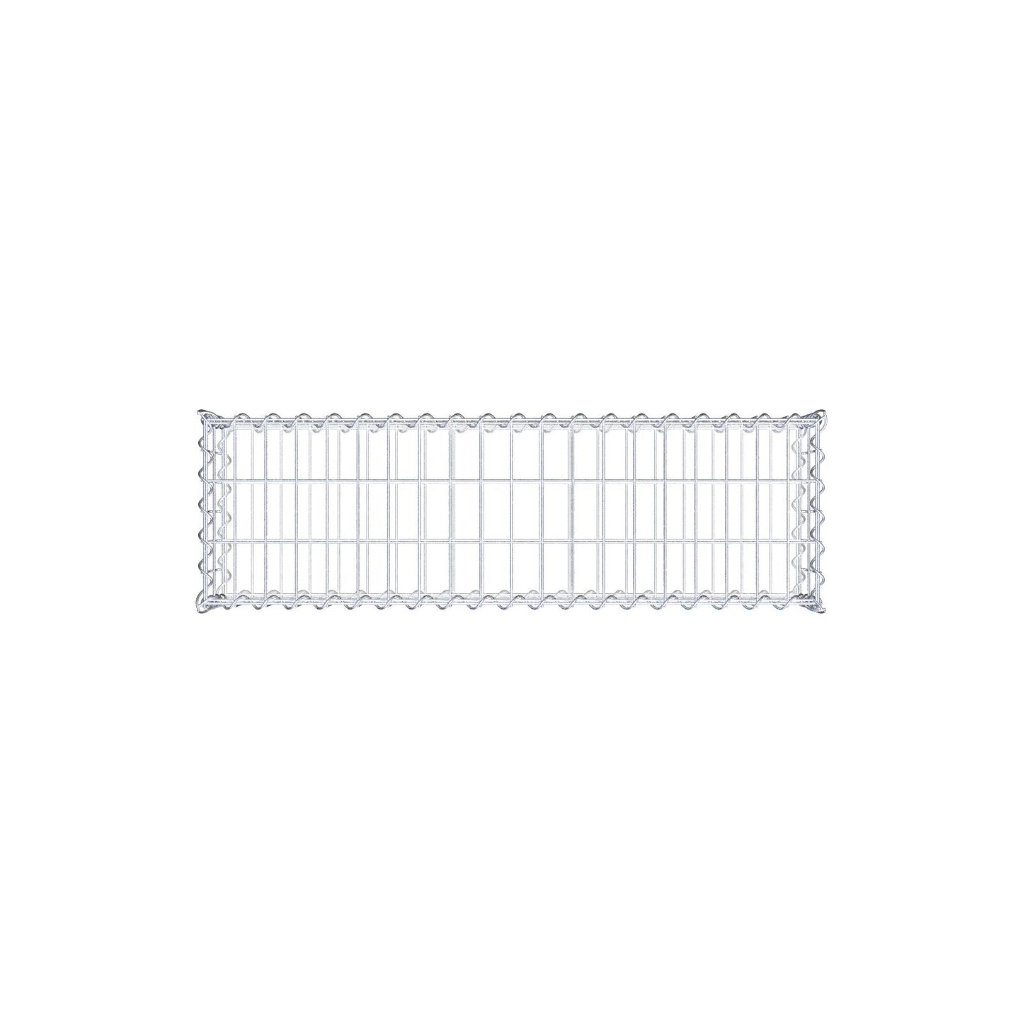 Gabbione 100 cm x 20 cm x 30 cm (L x H x P), maglia 5 cm x 10 cm, spirale