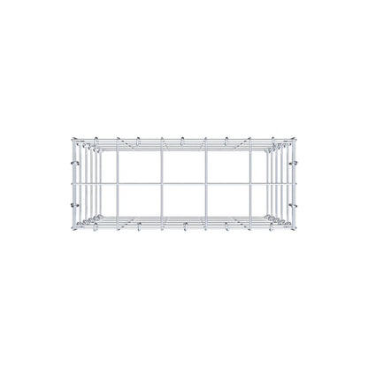 Fourche rapportée type 3 50 cm x 50 cm x 20 cm (L x H x P), mailles 10 cm x 10 cm, anneau C