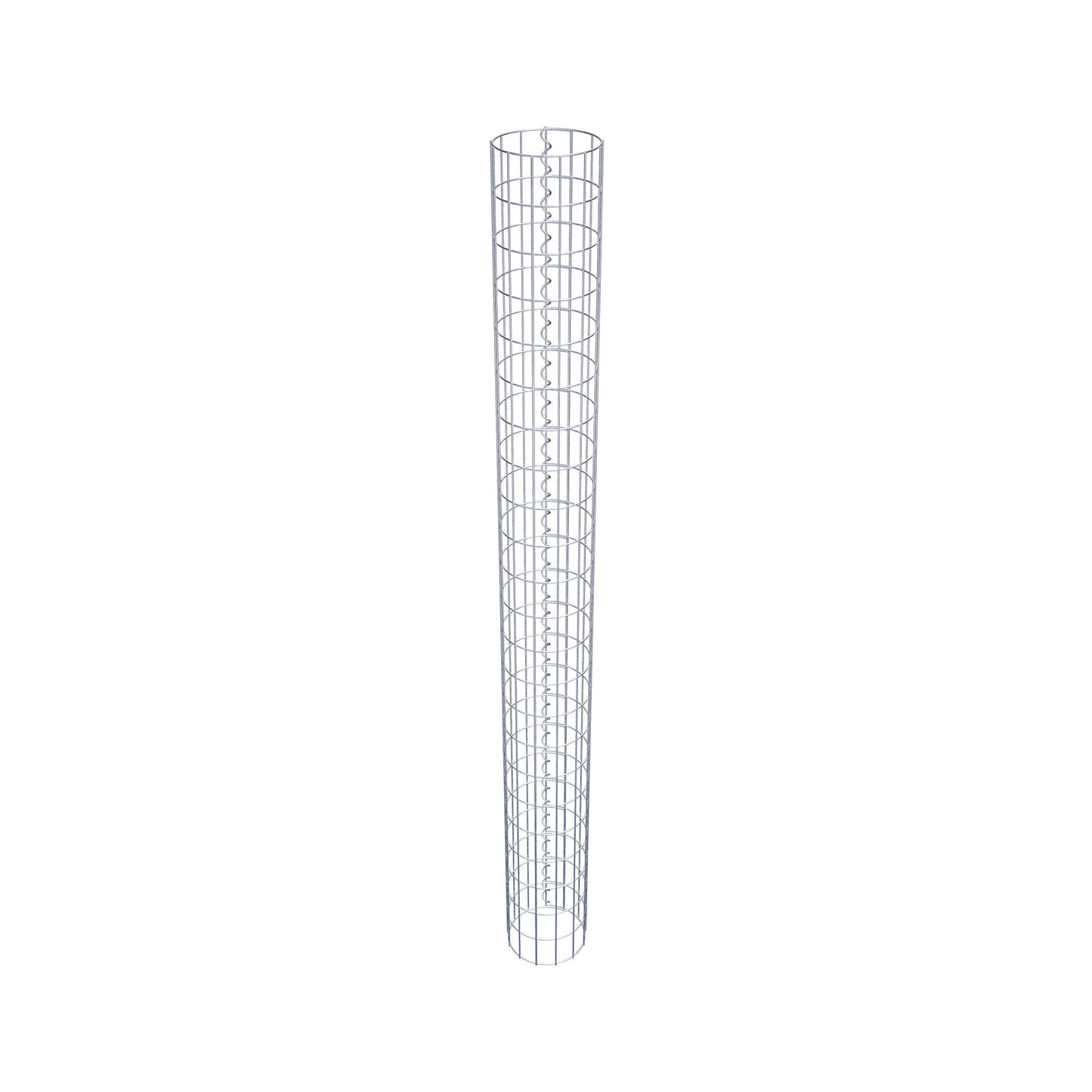 Gabionpelare rund 22 cm diameter, 230 cm höjd, maskstorlek 5 cm x 10 cm