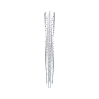 Gabionpelare rund 22 cm diameter, 230 cm höjd, maskstorlek 5 cm x 10 cm