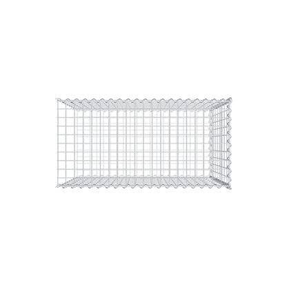 Grown-on gabion type 2 100 cm x 90 cm x 50 cm (L x H x D), mesh size 5 cm x 10 cm, spiral