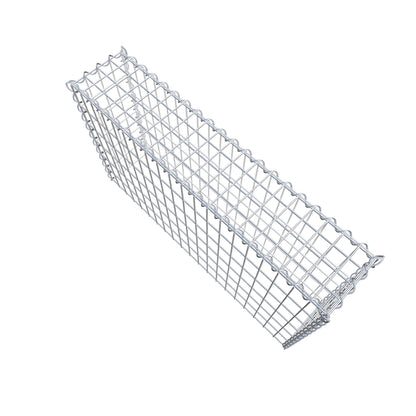 Gabião Tipo 3 100 cm x 60 cm x 20 cm (C x A x P), malhagem 5 cm x 10 cm, espiral