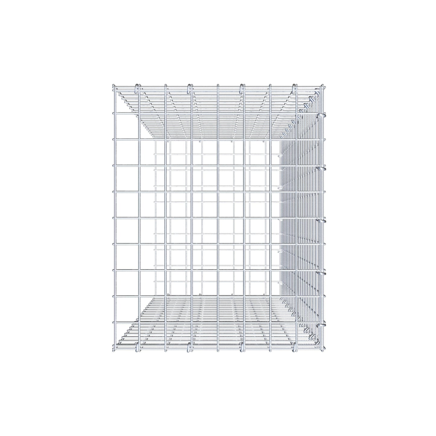 Pile aggiuntivo tipo 2 100 cm x 40 cm x 50 cm (L x H x P), maglia 5 cm x 5 cm, anello a C