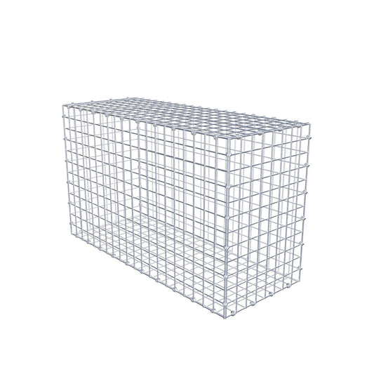 Gabbione 100 cm x 60 cm x 40 cm (L x H x P), maglia 5 x 5 cm, anello a spirale