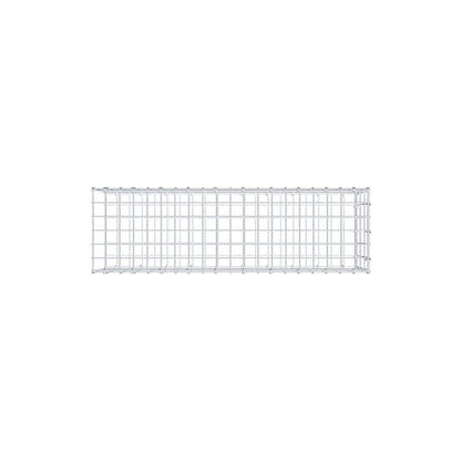 Monteret gabion type 2 100 cm x 30 cm x 30 cm, maskestørrelse 5 cm x 10 cm, C-ring