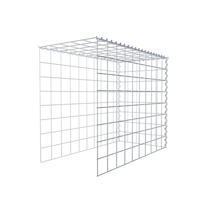 Gabion rapporté type 4 100 cm x 80 cm x 50 cm (L x H x P), mailles 10 cm x 10 cm, spirale