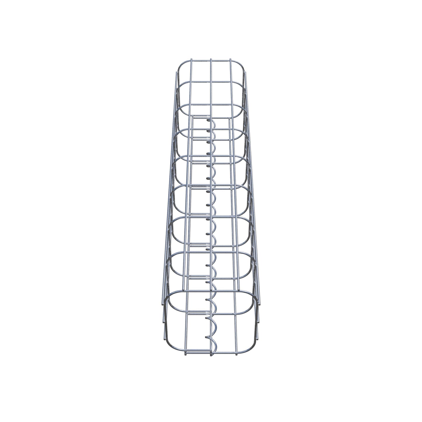 Schanskorfzuil vierkant 17 cm x 17 cm, 80 cm hoog, MW 5 cm x 10 cm