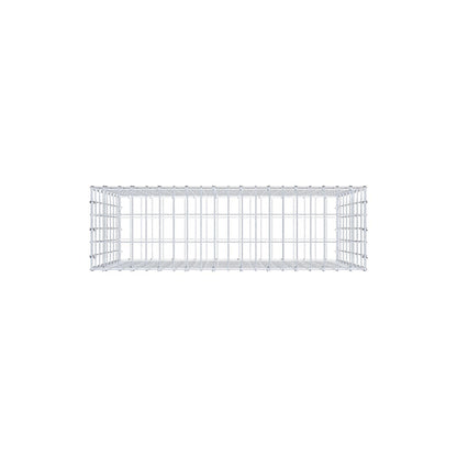 Gabbione 100 cm x 80 cm x 30 cm (L x H x P), maglia 5 cm x 10 cm, anello a C