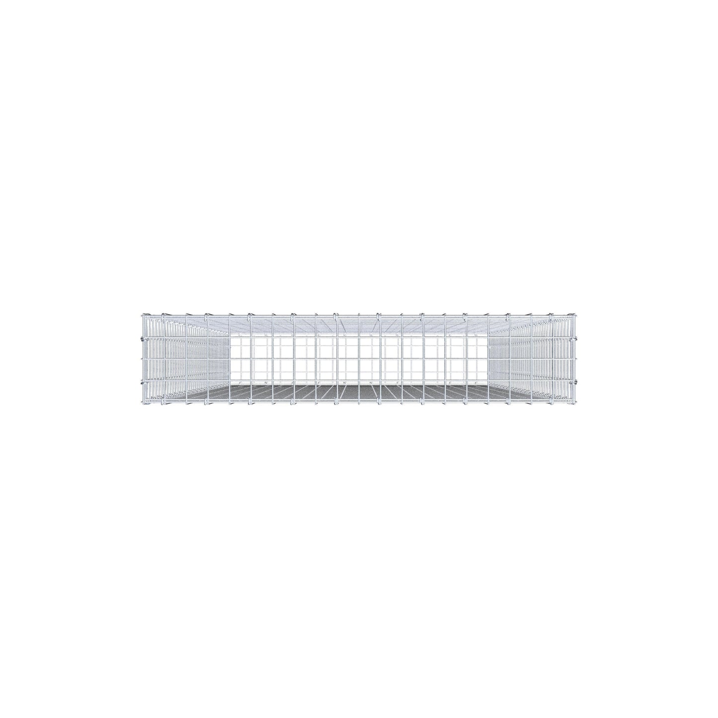 Gabion 200 cm x 100 cm x 20 cm (L x H x D), maskestørrelse 5 cm x 5 cm, C-ring
