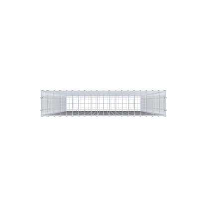 Gabion 200 cm x 100 cm x 20 cm (L x H x D), maskestørrelse 5 cm x 5 cm, C-ring