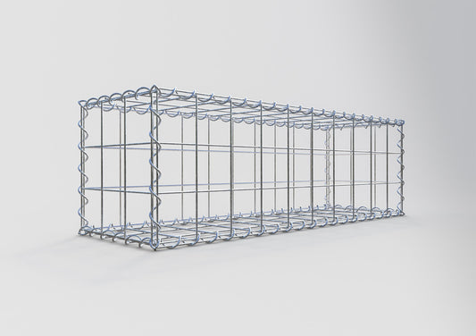 Gabião 100 cm x 30 cm x 30 cm (C x A x P), malhagem 10 cm x 10 cm, espiral