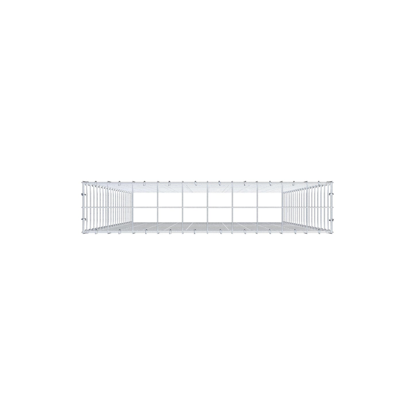 Gabião Tipo 3 200 cm x 100 cm x 20 cm (C x A x P), malhagem 10 cm x 10 cm, anel C