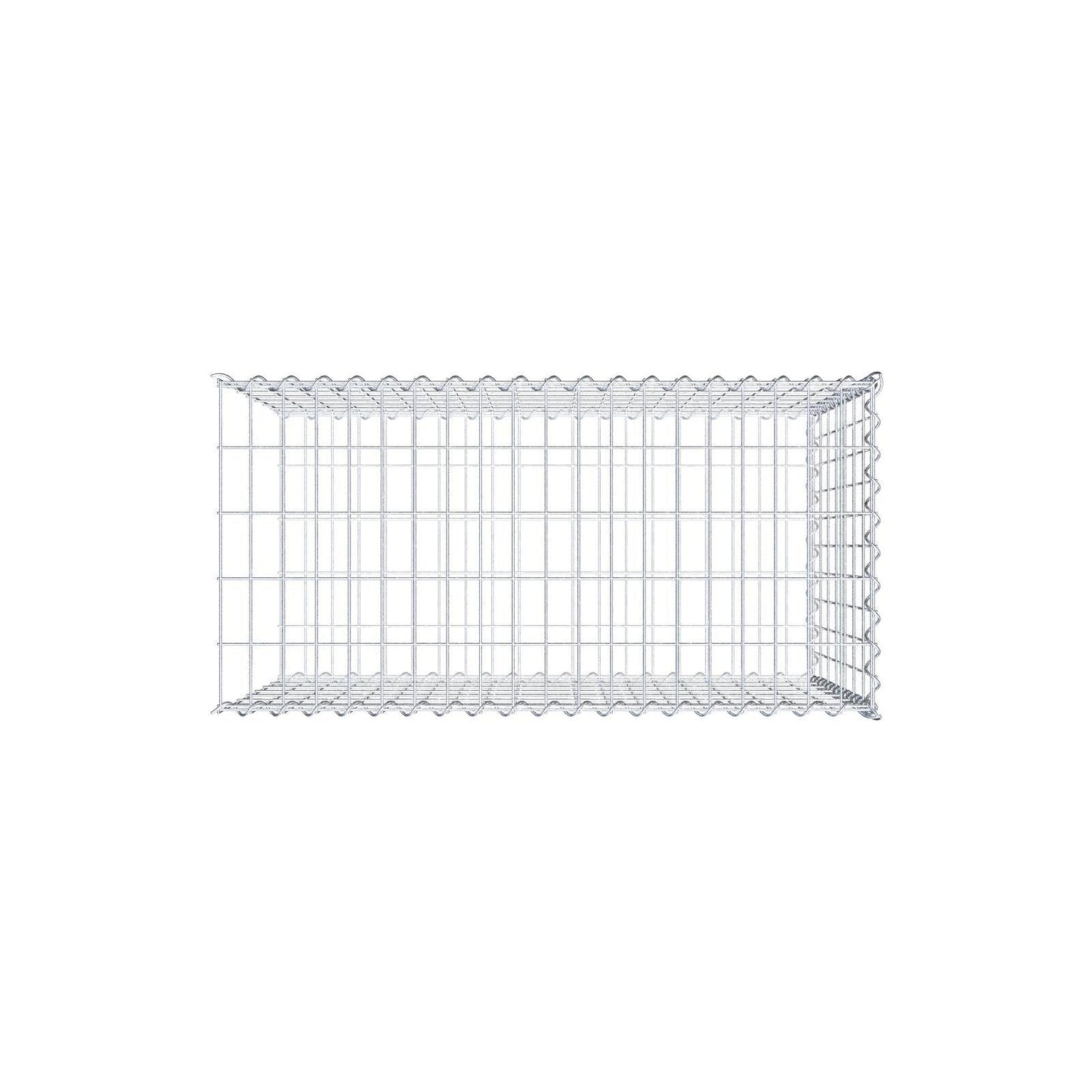 Gavión complementario tipo 2 100 cm x 70 cm x 50 cm (L x A x P), luz de malla 5 cm x 10 cm, en espiral