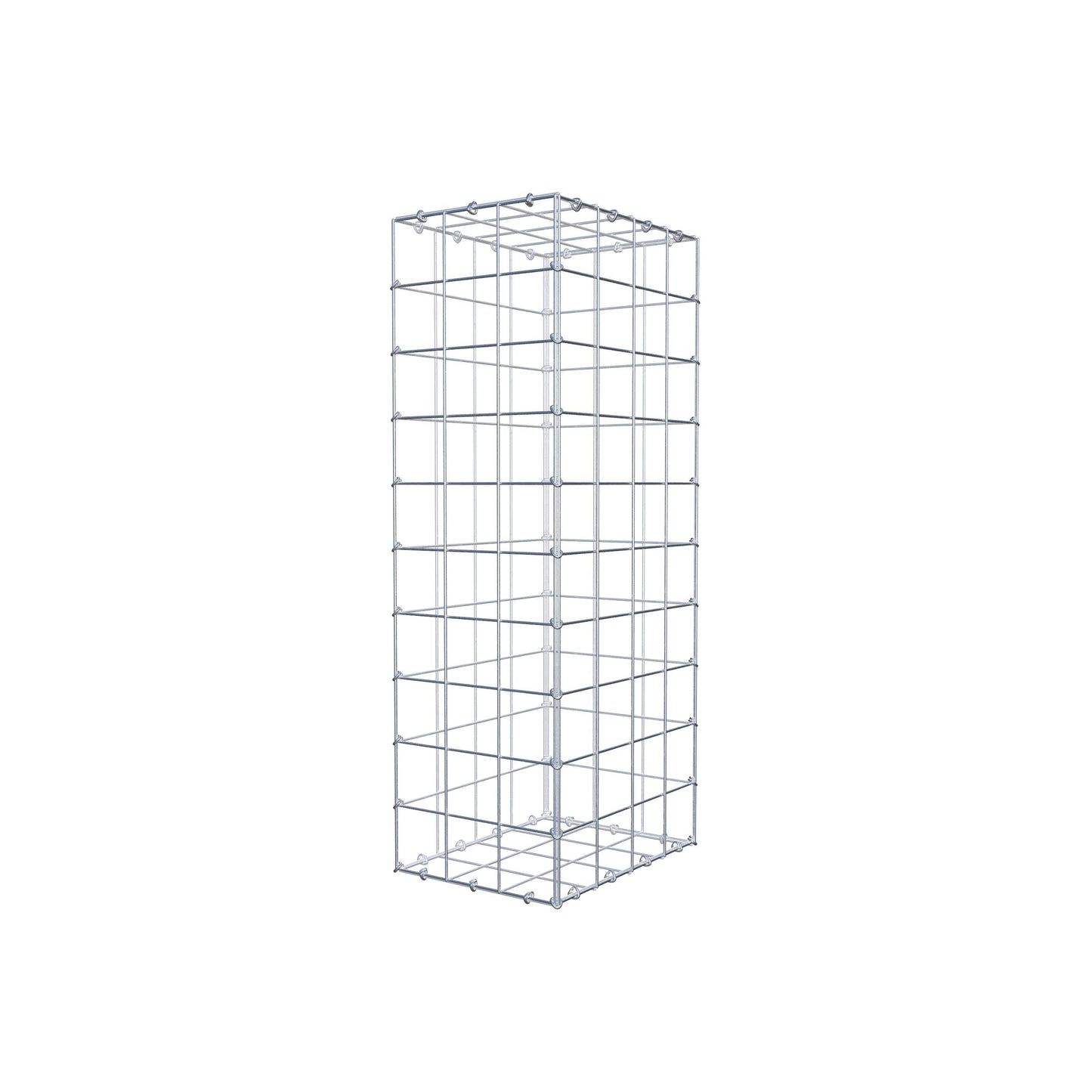 Gabião 100 cm x 40 cm x 30 cm (C x A x P), malhagem 10 cm x 10 cm, anel C