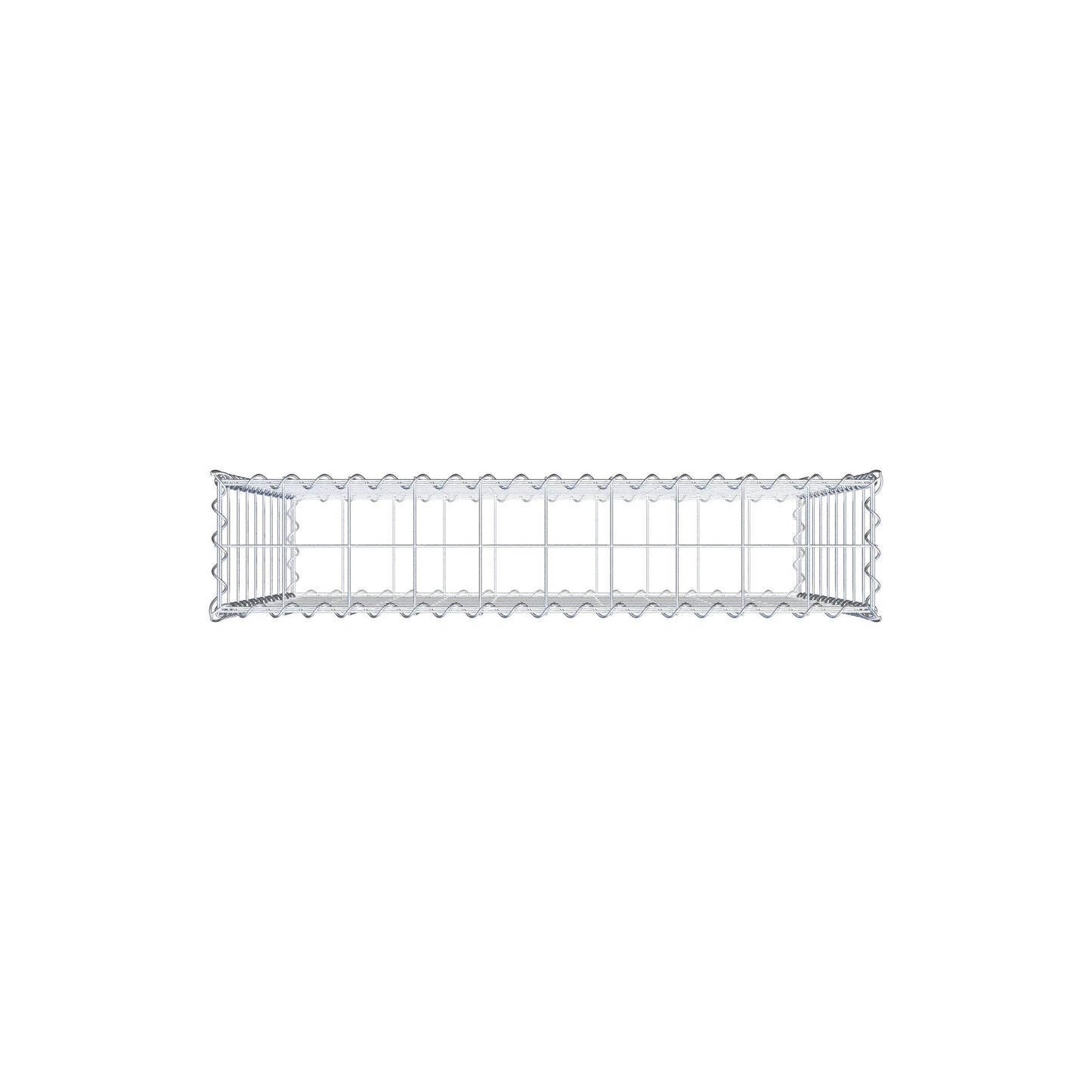 Gabion 100 cm x 90 cm x 20 cm (L x H x P), mailles 10 cm x 10 cm, spirale
