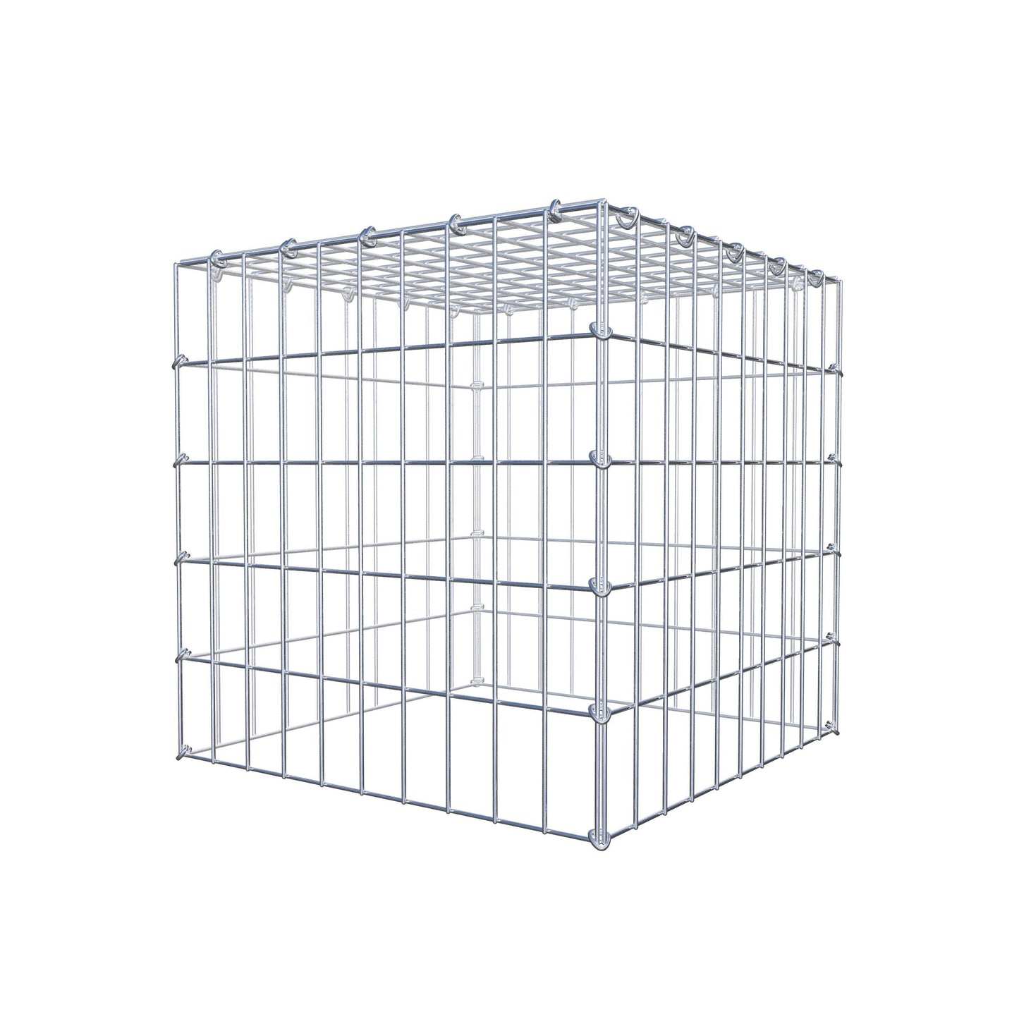 Fourche rapportée type 3 50 cm x 50 cm x 50 cm (L x H x P), mailles 5 cm x 10 cm, anneau en C