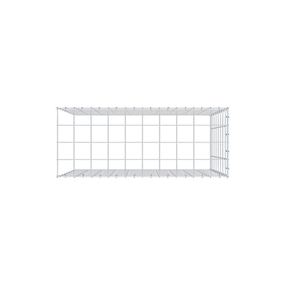 Monteret gabion type 4 100 cm x 80 cm x 40 cm (L x H x D), maskestørrelse 10 cm x 10 cm, C-ring