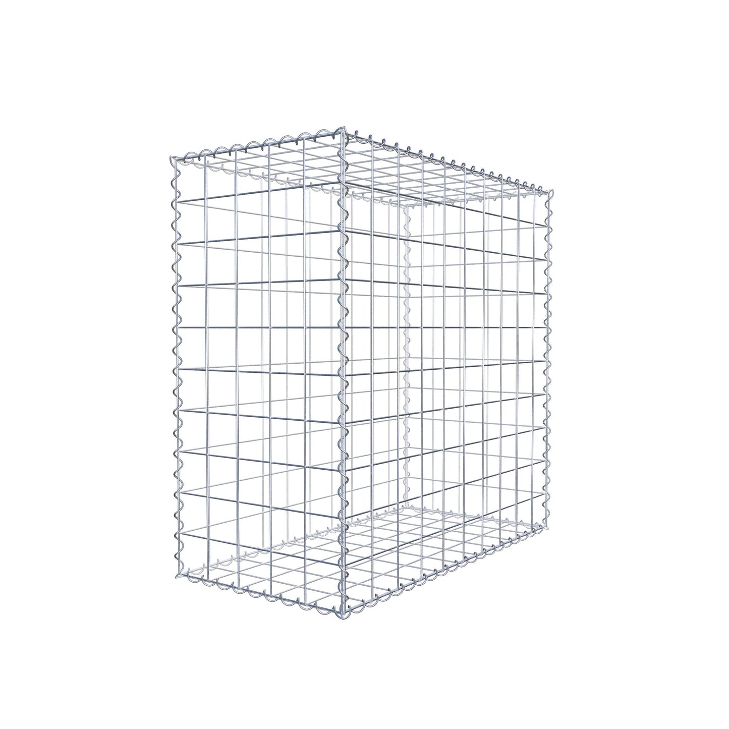 Gabion 100 cm x 100 cm x 50 cm (L x H x P), mailles 10 cm x 10 cm, spirale