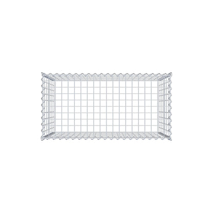 Gabion rapporté type 3 100 cm x 70 cm x 50 cm (L x H x P), mailles 5 cm x 10 cm, spirale