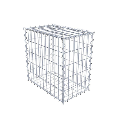 Gabion 50 cm x 50 cm x 30 cm (L x H x P), mailles 5 cm x 10 cm, spirale