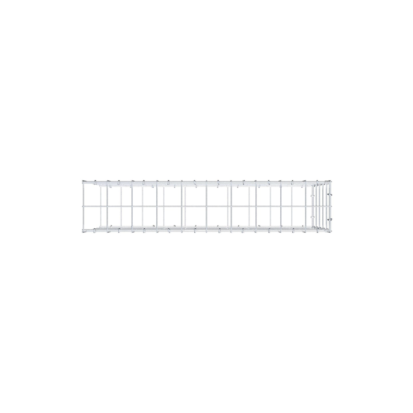Fourche rapportée type 2 100 cm x 50 cm x 20 cm (L x H x P), mailles 10 cm x 10 cm, anneau C