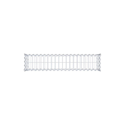 Gabione 100 cm x 20 cm x 20 cm (L x H x T), Maschenweite 5 cm x 10 cm, Spirale