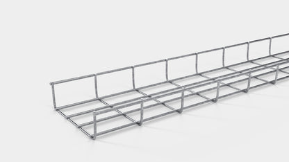 Kabelkanal höjd 110 cm, djup 5 cm, maskstorlek 5 x 10 cm