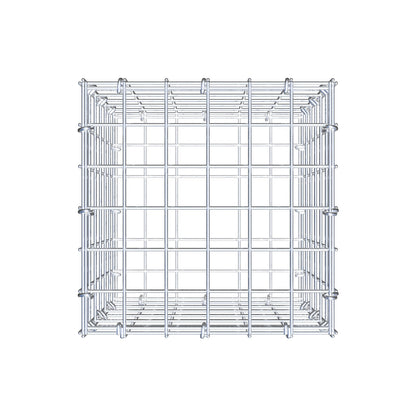 Schanskorf 30 cm x 30 cm x 30 cm (L x H x D), maaswijdte 5 cm x 5 cm, C-ring