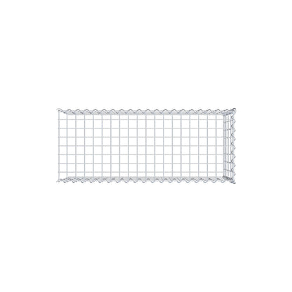 Opvokset gabion type 4 100 cm x 40 cm x 40 cm (L x H x D), maskestørrelse 5 cm x 10 cm, spiral