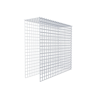 Opvokset gabion type 4 100 cm x 90 cm x 30 cm (L x H x D), maskestørrelse 5 cm x 5 cm, spiral