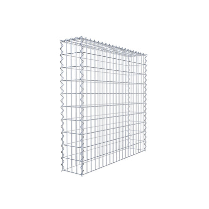 Add-on schanskorf type 3 100 cm x 100 cm x 20 cm (L x H x D), maaswijdte 5 cm x 10 cm, spiraalvormig