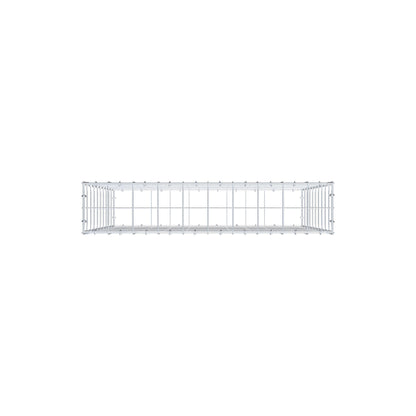 Gabione 100 cm x 100 cm x 20 cm (L x H x T), Maschenweite 10 cm x 10 cm, C-Ring