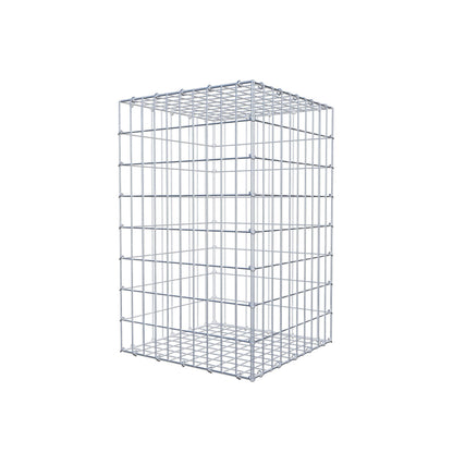 Gabion 80 cm x 50 cm x 50 cm (L x H x D), maskestørrelse 5 cm x 10 cm, C-ring