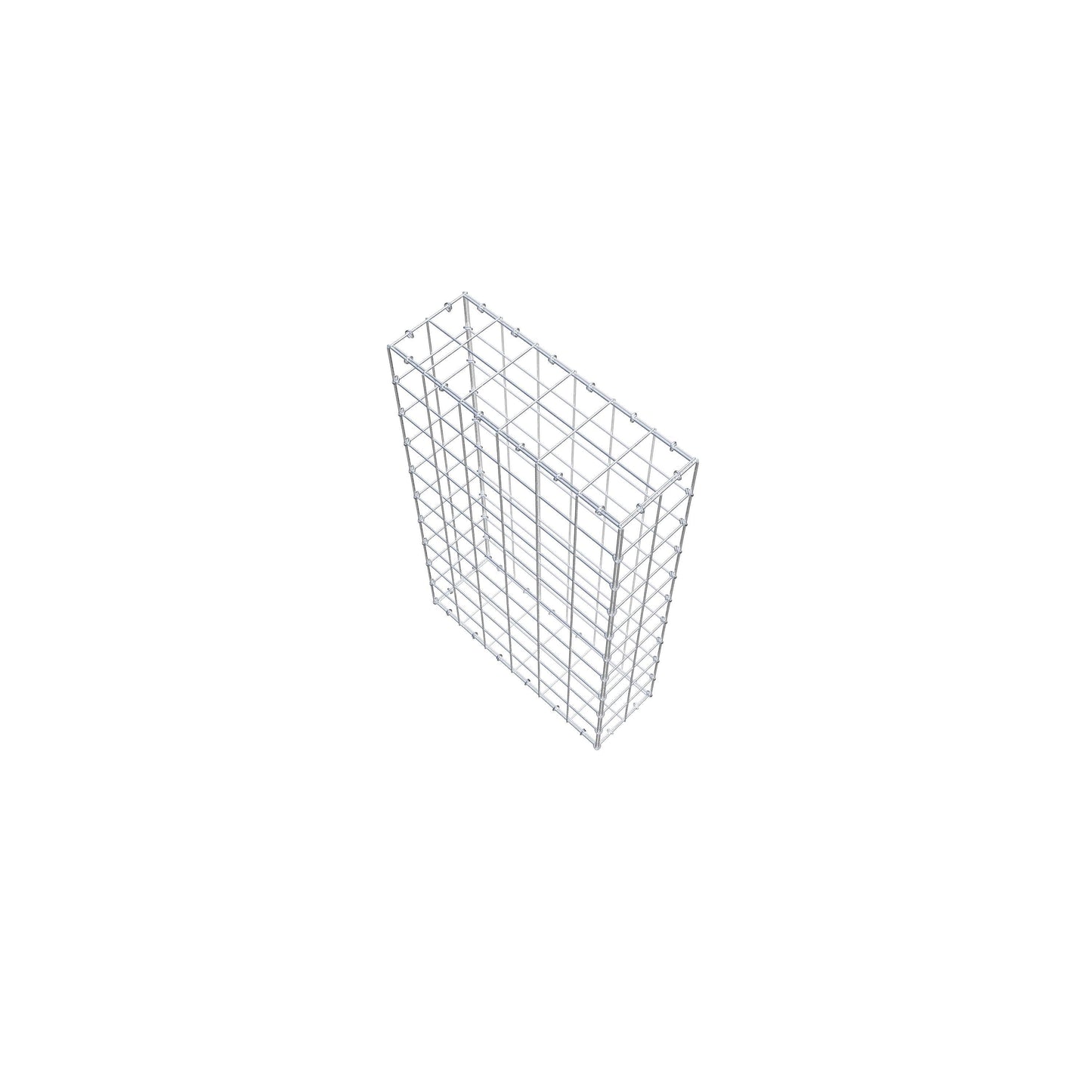 Gabion 100 cm x 60 cm x 20 cm (L x H x P), mailles 10 cm x 10 cm, anneau en C