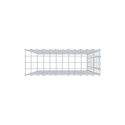 Fourche rapportée type 4 100 cm x 60 cm x 20 cm (L x H x P), mailles 5 cm x 10 cm, anneau C