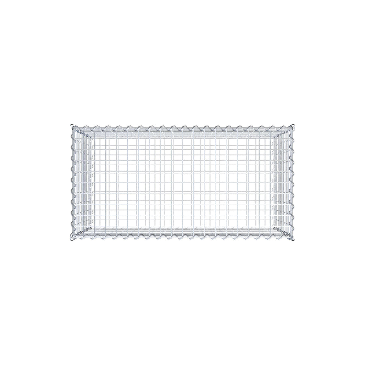 Gabion 100 cm x 60 cm x 50 cm (L x H x D), maskstorlek 5 cm x 5 cm, spiral