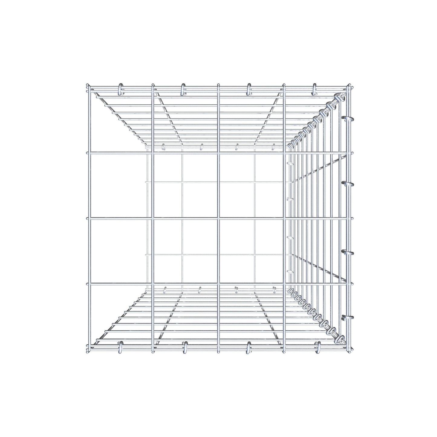 Pila adicional tipo 2 100 cm x 40 cm x 40 cm (L x A x P), malla 10 cm x 10 cm, anillo en C