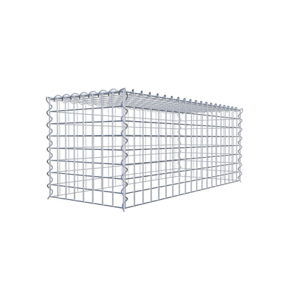 Grown-on gabion type 3 100 cm x 40 cm x 40 cm (L x H x D), mesh size 5 cm x 5 cm, spiral