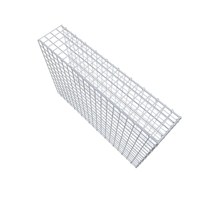 Monteret gabion type 2 100 cm x 70 cm x 20 cm (L x H x D), maskestørrelse 5 cm x 5 cm, C-ring