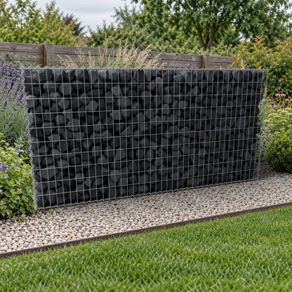 Schanskorf 200 cm x 100 cm x 50 cm (L x H x D), maaswijdte 5 cm x 10 cm, spiraalvormig