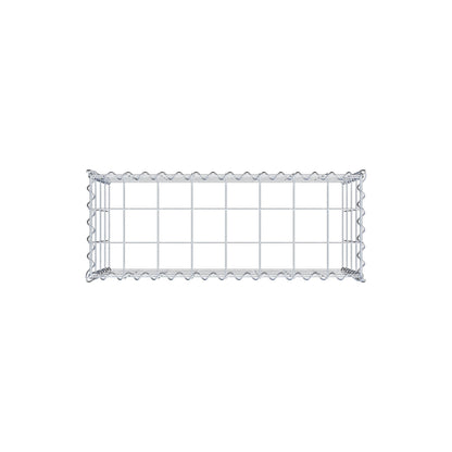 Gabion rapporté type 3 80 cm x 40 cm x 30 cm (L x H x P), mailles 10 cm x 10 cm, spirale
