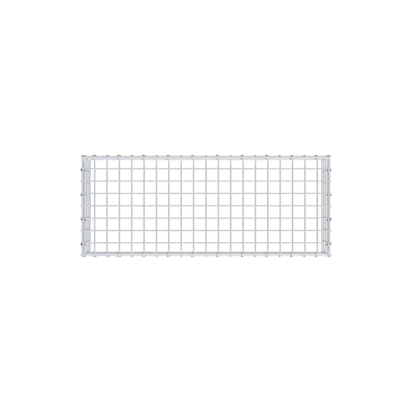 Mounted gabion type 3 100 cm x 20 cm x 40 cm (L x H x D), mesh size 5 cm x 5 cm, C-ring