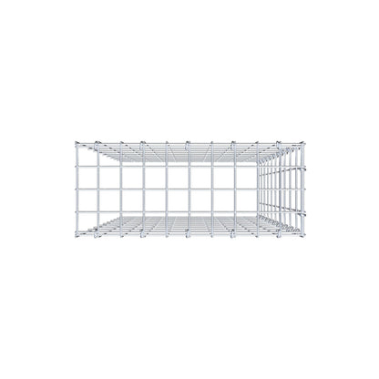 Fourche rapportée type 4 100 cm x 50 cm x 20 cm (L x H x P), maille 5 cm x 10 cm, anneau en C