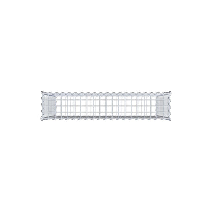 Schanskorf 100 cm x 80 cm x 20 cm (L x H x D), maaswijdte 5 cm x 5 cm, spiraalvormig